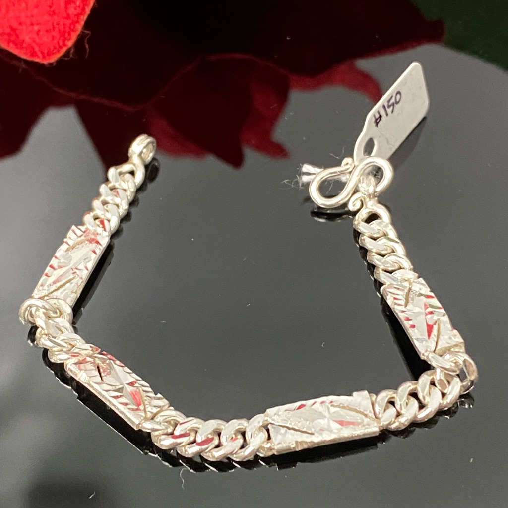 925 Sterling Silver Baby Link Bracelet